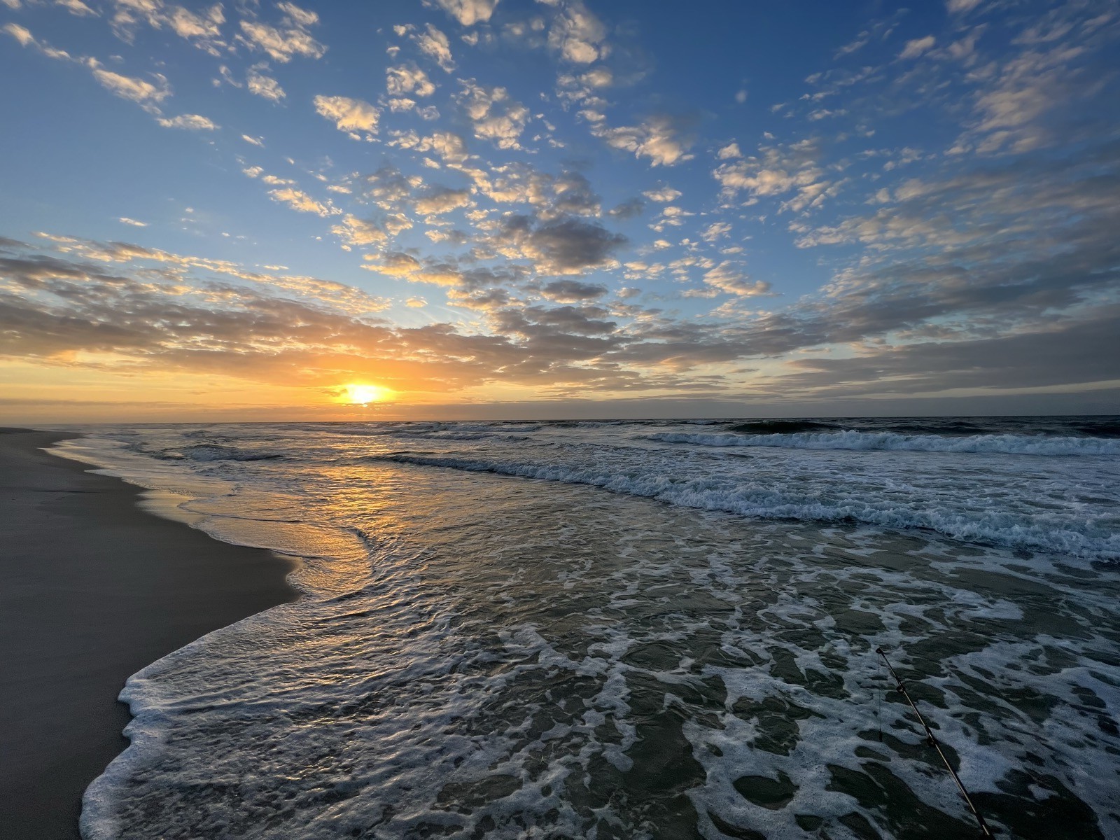 Gulf beach at sunrise