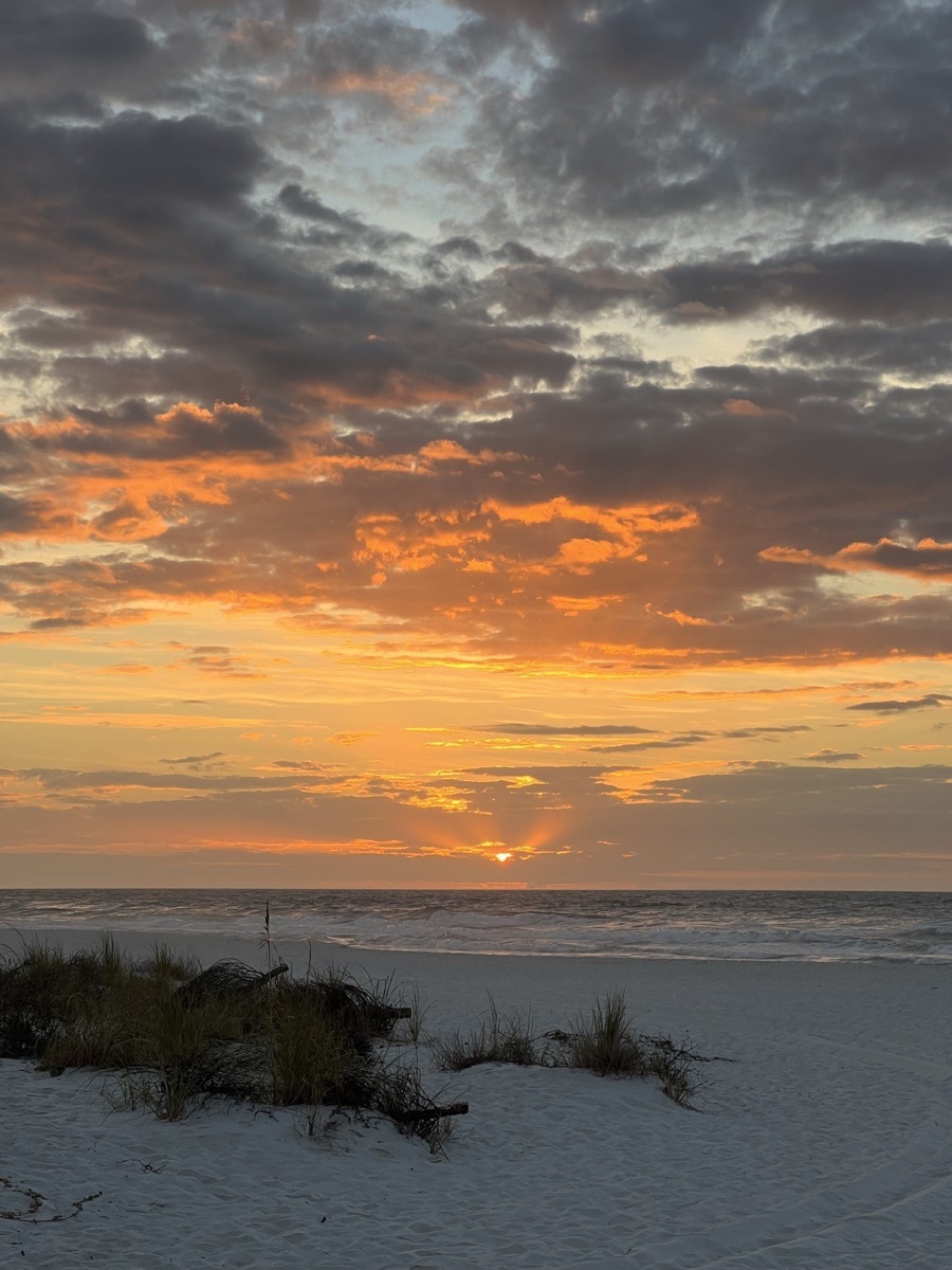 Sunset over the Gulf Coast